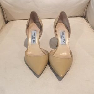 Nude Jimmy Choo D’Orsay Pump